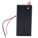 9V Volt PP3 Battery Holder Box DC Case With Wire Lead ON/OFF Switch Cover LJ ME