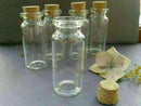 8x Glass Vial Bottles With Cork Crafts Mini Bottle Small Vase-22x50mm-Jewel F4H6