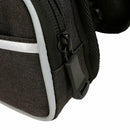 Bicycle Front Top Tube Frame Touch Screen Saddle Bag Phone Holder (Black)