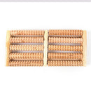 New 5 Row Wooden Foot Roller Wood Care Massage Reflexology Relax Relief Massager