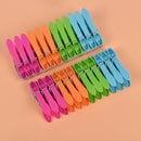 24Pcs Laundry Clothes Pins Hanging Pegs Clips Plastic Hangers Racks Clothes3 Gw