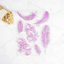 Feather Flower Silicone Clear Rubber Stamps Seal Scrapbooking Album Card Diary