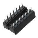 20 Pcs 14 Pins 2.54mm Pitch DIP IC Sockets Solder Type Adaptors D9C9