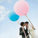 Giant Latex Balloons - 36 Inch/3 Foot Diameter - Blue/White/Pink Birthdays  A4Y5