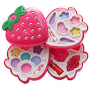 4x Set Cosmetic Girl Pretend Play Kit Strawberry Make Up Case Kids Gift Toys
