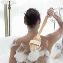 15" Handle Back Body Shower Spa Bath Brush Exfoliating Skin Clean Scrubber W Gw