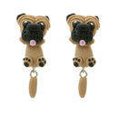Cartoon Dog Animal Drop Earrings Pendant Polymer Clay Cute Ear Dangles Jewelry