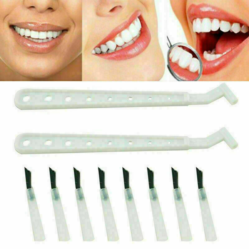 Interdental Brush- 2pcs brush + 100pcs brush New K0B4 Q6Q6 N2N6 T0Q0
