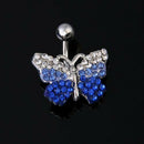 Piercing for Navel Belly 316L Surgical Steel Diamond Butterfly H7A1