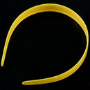 Lady Yellow Plastic Hair Hoop Headband Ornament w Teeth