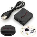 5in1 3.7V lipo battery usb charger adapter for syma x5 x5C x5x-1 rc drone FT