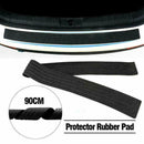 Black Rear Bumper Rubber Pad Kit Guard Sill Plate Trunk Protector Trim Cove E0K9