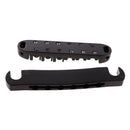 Electric Guitar Roller Saddle Bridge+Curved Humbucker Pickup Rings for LP