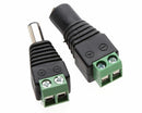 10x12V male + female 2.1x5.5mm DC Power Plug Jack adapter connector for CCTV_ Lt