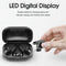 S11S BT Earphones LED Digital Display Headphones with Charging Case (Black) A