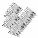 20 Pcs Stainless Steel Clothes Pegs Hanging Pins Clips Laundry Metal Clamps Set