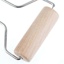 1pc Wood Clay Roller Pottery Rolling Pin Modelling Tool Stainless Steel HandleOZ