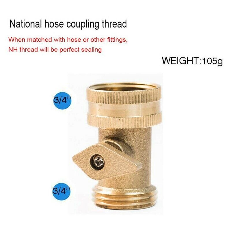 Water Hose Turn Off Valve 3/4 Inch Extreme Duty Garden Hose on Off Valve Ga