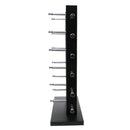 Wood Sunglass Glass Rack Frame Display Stand Holder Organizer Black 6-Layer
