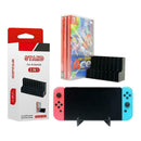 Game Card Box Case 2-in-1 Gaming Disc Holder Storage Rack Stand Bracket