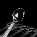 100pcs Plastic Spoons Mini Clear Safe Flatware Spoons Cake Spoons for Gathering