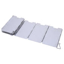 9 Plates Foldable Burner Windshield Outdoor Camping Cooking Wind Shield