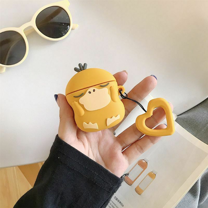 Silicone Cartoon Fairy Duck Pattern Protective Case Shockproof Cover for Airpods