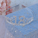 18 Years Old Birthday Crown Crystal Hairband Girl Tiara Princess HeadAccessor BX