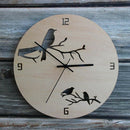 Arabic Numeral Design Rustic Country Tuscan Style Wooden Decorative Round W