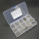 480pcs M2 M3 M4 304 Stainless Steel Hex Socket Head Cap Screws Nut Kit Set + Box