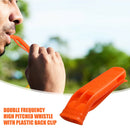 Outdoor Camping Survival Loud Whistle Sport Match Dual Band Whistle (10pcs) A