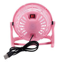 Mini fan Portable USB Desk Computer PC Laptop Silent Color: pink J2Q8