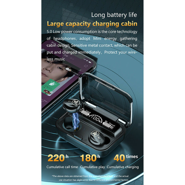 ireless Earbuds- Noise Cancelling Bluetooth 5.1, Built-in Mics for Clear Calls,