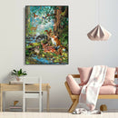 Painting By Numbers Kit DIY Animal World Canvas Oil Art Picture Home Decor A