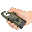 Exquisite 3LED Flashlight Rechargeable Solar Power Hand Crank Dynamo for Camping