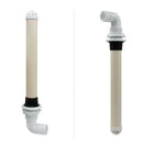 Marine Screw In Overflow Drain Tube Fits 1-1/2'' Threaded Drain