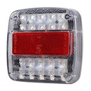 26LED Stop Rear Tail Reverse Light Indicator License Plate Lamp Truck Trailer OZ