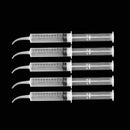 2PCS Disposable Dental Irrigation Syringe With Curved Tip Tooth Whitening