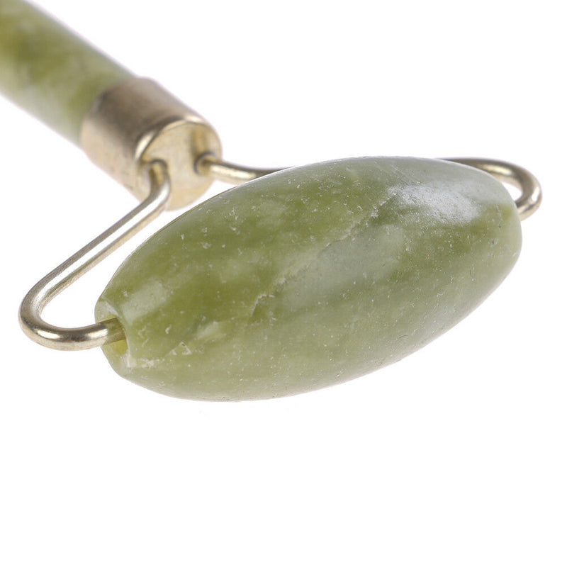 Natural jade stone face massager rollers spa LJead neck body facLJl tools  3c