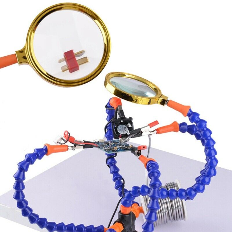 Bench Vise Table Clamp Soldering Station With 5Pc Flexible Arms Soldering I W3I1