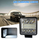 102W 4 inch LED Strobe Work Lamp Square Offroad Car SUV Driving Fog Light
