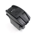 12V 24V Car Auto Boat Accessory Dual USB Charger Power Adapter LED Outlet Tide