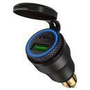 Motorcycle Waterproof Fast Charger with Usb Type-C Port 12V/24V Qc3.0 Power