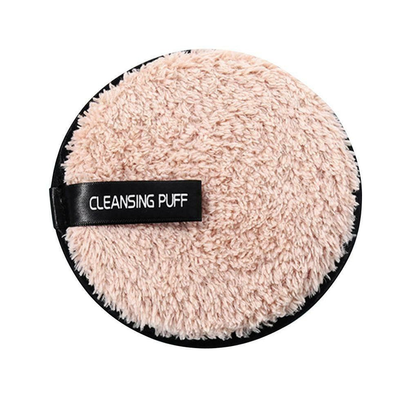 Soft Makeup Remover Puff Sponge Face Cleansing Powder Puff Pads (Coffee) A