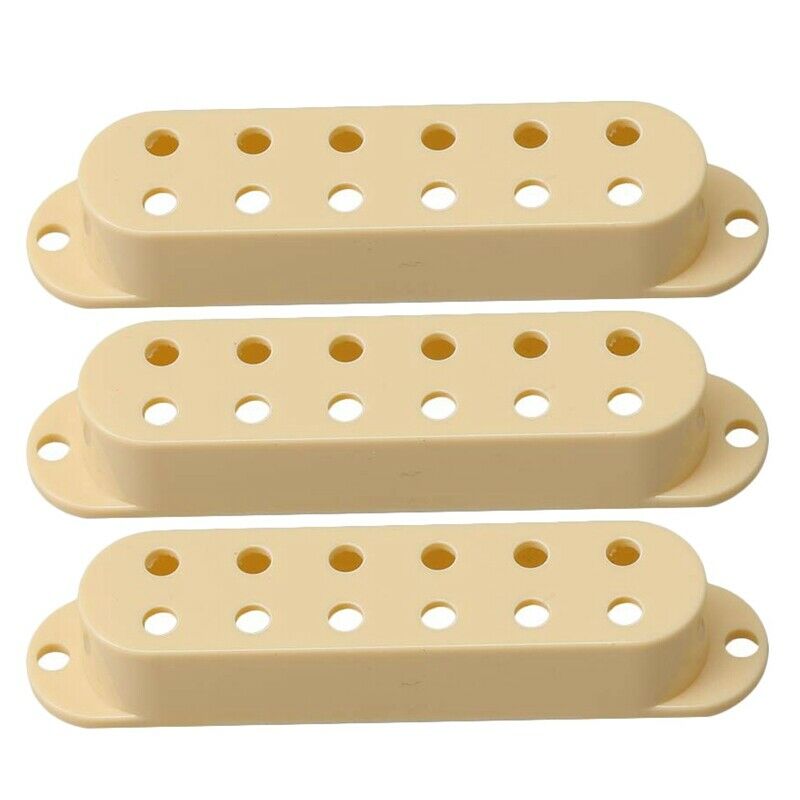 3 Pcs Plastic Electric Guitar Single Coil Pickup Cover Diy For Guitar