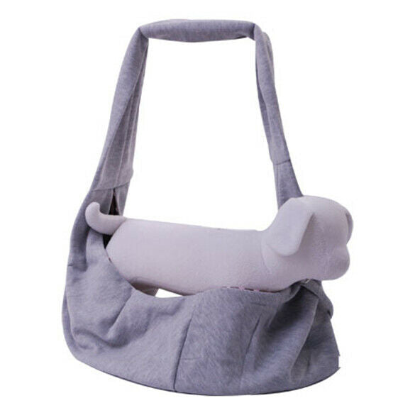 Pet Dog Cat Sling Shoulder Carrier Outdoor Travel Puppy Pouch Bag Grey A