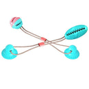 Pet Cats Dogs Interactive Suction Cup Push TPR Ball Toys Elastic Ropes Pet