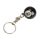2pcs Billiard Pool Keychain Snooker Table Ball Key Ring Gift Lucky NO.8