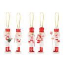 9Pcs Christmas Nutcracker Ornaments Set for Home Patio Office Party Decor