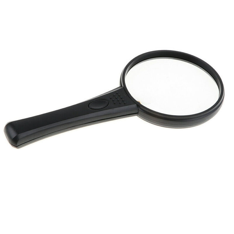 LED Light Magnifying 3X Handheld 90mm Magnifier Jewelry Repair Archaeology Tool